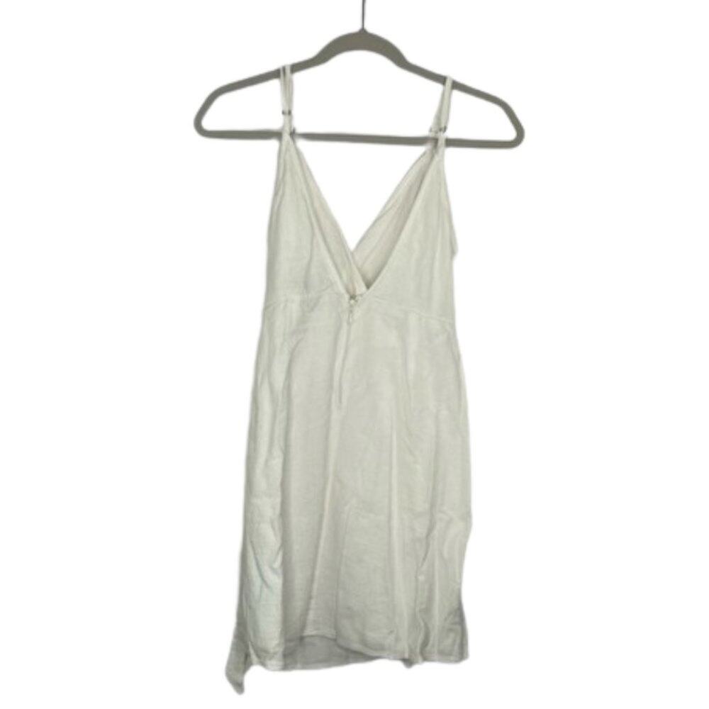 Show me your Mumu white mini dress faux wrap size Large